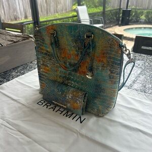 Brahmin large duxbury satchel reef Melbourne (No Wallet)